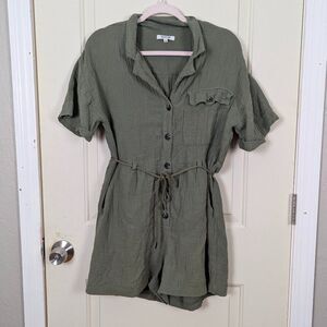 Madewell | Gauze Short Sleeve Romper Size Small